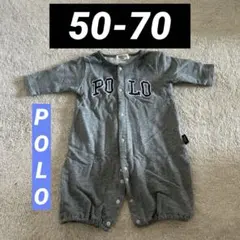 ベビー服　50 60 70 POLObaby  綿100ロンパース　カバーオール
