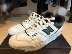 New Balance 550 ホワイト/グリーン