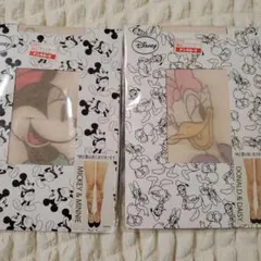 ミッキーミニーストッキング♡ドナルドデイジーストッキング♡2個セット新品未使用♡