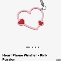 CASETIFY Heart Phone Wristlet Pink