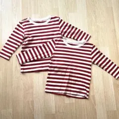 子供服 ロンT 長袖 サイズ90cm 保育園着 男の子 女の子 双子 ２枚セット