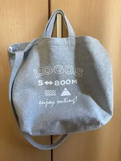 LOGOS ロゴス　2way トートバッグ　グレーのサムネイル