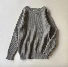 【美品】ジャーナルスタンダードレリューム　ウール　リブニット　グレー