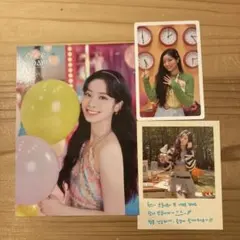 TWICE ダヒョン　トレカ　ラントレ　ポラロイド型フォトカード　3点セット