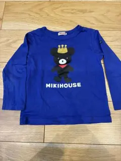 ミキハウス　ロンT くま　110 男の子　長袖　トップス　カットソー