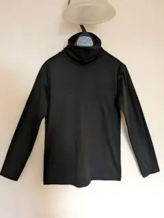 関西ファッション連合黒のタートルネック長袖トップスLサイズ