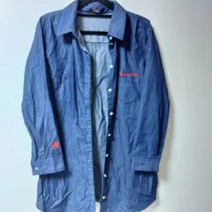 古着・セシルマクビー　Evangelionコラボ 長袖シャツ ダークブルー