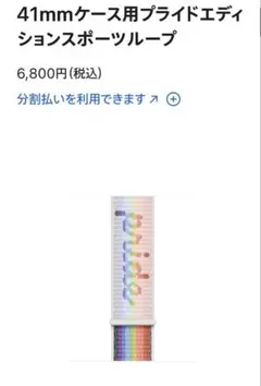 【箱無し未使用】41mmケース用プライドエディションスポーツループ