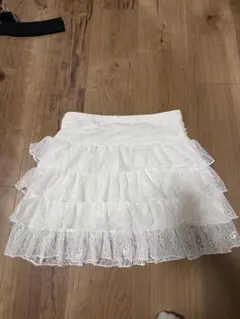 フリル ミニスカート　y2k ホワイト　美品