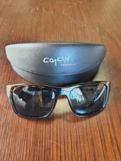again eyewear サングラス べっ甲柄 ケース付き
