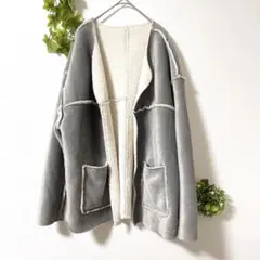 【earth music&ecology】アウター ボア コーデュロイ　160㎝