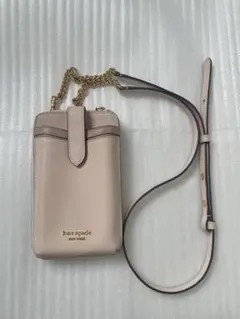 美品》ケイトスペード KNOTT レザー スマホショルダーバッグ 