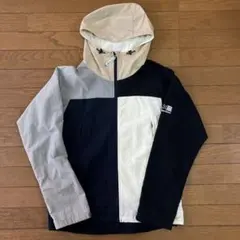 フード付きマウンテンパーカー ネイビー/グレー/ホワイト