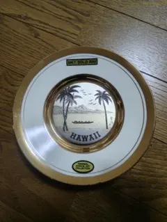 24Kゴールド ハワイ チョキン皿　新品未使用のサムネイル