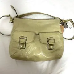 COACH レザーショルダーバッグ - メルカリ