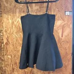 GU　黒 フレアビスチェ 調整可能ストラップ A11