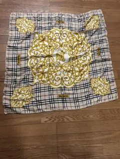 Burberrys スカーフ チェック柄 金色装飾