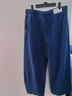 GU デニムスウェットバレルレッグパンツQ