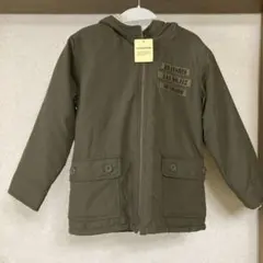 新品タグ付き！ブランシェス 140 中綿入り 裏ボア アウターパーカー 防寒