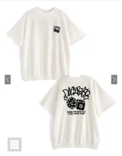 ダイスグラフィックプリントトップス