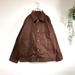 【ez7】ジーユーGU メンズブルゾン　茶色系　ジャケット　Lサイズ