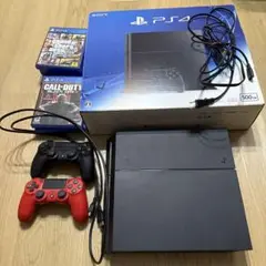 PlayStation4 PS4本体CUH-1200A ブラック.カセット7個