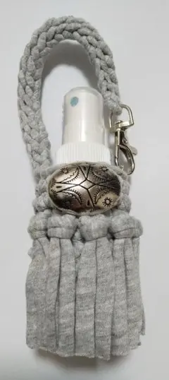 【8-8-2】ミニボトル ホルダー ライトグレー シルバー コンチョ