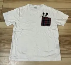 SHIPS ミッキーマウス ポケットTシャツ ホワイト Sのサムネイル