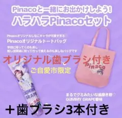 pinaco 原ハラセット ご自愛市 歯ブラシ 歯磨き粉 しなこ トートバッグ