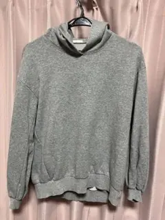 【美品】GU グレー フード付きパーカー Sサイズ