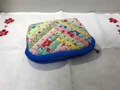 和風ハンドメイドポーチ(青)
