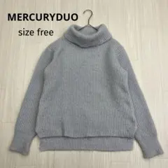 MERCURYDUO マーキュリーデュオ タートルネック ケーブル編み ニット