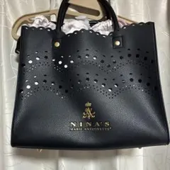 新品未使用品しまむら しまみさ 青木美沙子 二ナス 2WAYトートバッグ 黒のサムネイル