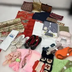 和装バッグ　帯揚げ　帯締め　和装肌着　和装小物　まとめ売り　着付け小物