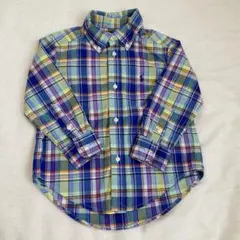 【使用1度のみ超美品】Ralph Laurenチェックシャツ　2T