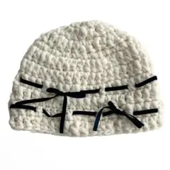 CROCHEANT Short Ribbon Beanie ニット帽 ビーニーのサムネイル