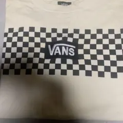 VANS バンズ チェッカー Tシャツ ロゴ刺繍 ボックスシルエット