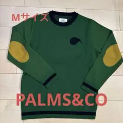 PALMS&CO. グリーン セーター 肘当て付き