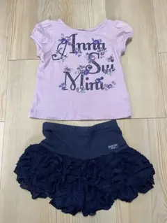 Anna Sui Mini Tシャツとフリルスカートセット　90のサムネイル