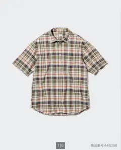 UNIQLO マドラスチェック プルオーバーシャツ Sのサムネイル