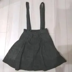 サスペンダー付きフレアスカート【repipi armario】