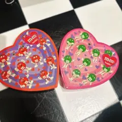 m&m's！エムアンドエムズ★ハート型ケース2個セット！