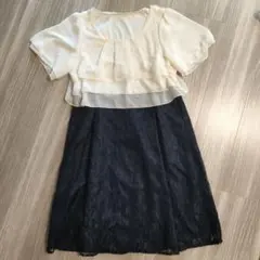 【美品】授乳服　ワンピース　結婚式　ドレス