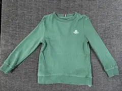【美品】TOMMY HILFIGER グリーン トレーナー 110