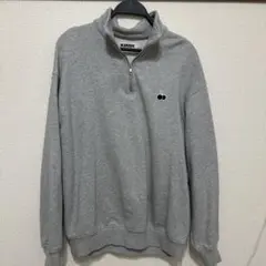 KIRSH グレー ジッパー付きハイネック スウェット