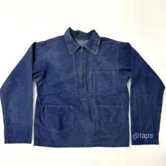 〜40s Vintage USN ヴィンテージ　ハーフジップデニムジャケットのサムネイル