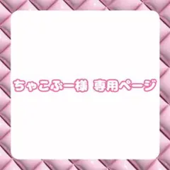 ちゃこぶー様 専用ページ