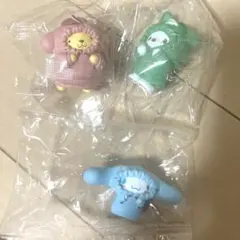 サンリオむぎゅぎゅ！パーカーフィギュア ポチャッコ　ポムポムプリン　シナモロール
