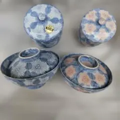 有田焼ペア 夫婦 湯呑み お茶碗 飯碗 古染松 むつみ揃