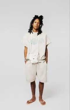 BOWWOW JOHN PEACE 半袖スウェット ハーフパンツ セットアップLのサムネイル